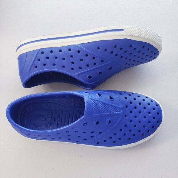 PEX Blue Perforated Slip On Womens Size 6 Lightweight Summer Casual Native - Picture 5 of 8